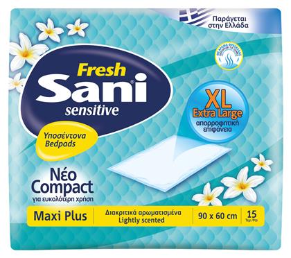 Sani Sensitive Maxi Plus Fresh Υποσέντονα Ακράτειας 60x90cm 15τμχ από το Pharm24