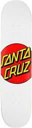 SANTA CRUZ Skate Deck SANTA CRUZ DECK CLASSIC DOT 8.0 White