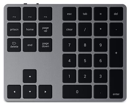 Satechi Aluminum Extended Ασύρματο Bluetooth Αριθμητικό Πληκτρολόγιο