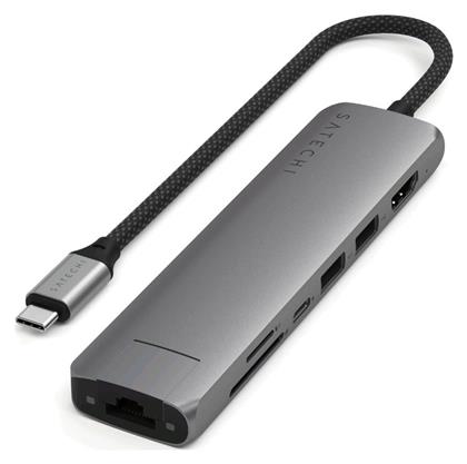 Satechi USB-C Docking Station με HDMI 4K PD Ethernet