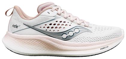 Saucony Ride 17 Γυναικεία Αθλητικά Παπούτσια Running Λευκο από το Zakcret Sports