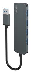 Savio USB 3.1 Hub 3 Θυρών με σύνδεση USB-A Γκρι