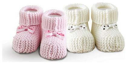 SB Home Σετ Δώρου για Μωρά ''Socks'' για Κορίτσι Εκρου-Ροζ για 0-6 μηνών 2τμχ