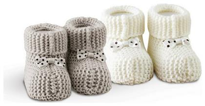 SB Home Σετ Δώρου για Μωρά ''Socks'' Γκρι-Λευκό για 0-6 μηνών 2τμχ