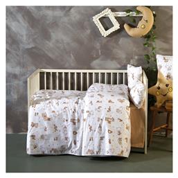 SB Home Σετ Βρεφικά Σεντόνια Λίκνου Βαμβακερά Alphabet Beige 2τμχ 80x110εκ. από το Katoikein