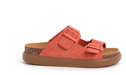 Scholl Noelle Chunky Γυναικεία Σανδάλια σε Κόκκινο Χρώμα F311341209