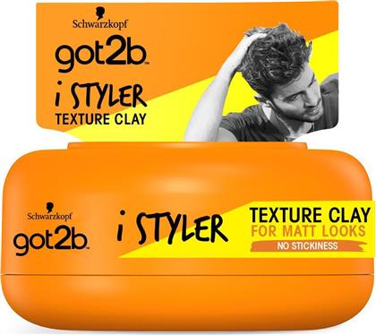 Schwarzkopf Got2B iStylers Texture Clay For Matt Looks 75ml από το Pharm24