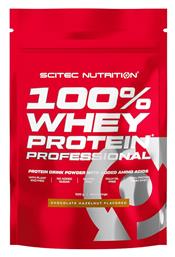 Scitec Nutrition 100% Whey Professional Πρωτεΐνη Ορού Γάλακτος Χωρίς Γλουτένη με Γεύση Chocolate Hazelnut 1kg από το Pharm24