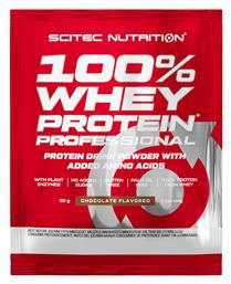 Scitec Nutrition 100% Whey Professional With Added Amino Acids Πρωτεΐνη Ορού Γάλακτος Χωρίς Γλουτένη με Γεύση Σοκολάτα 30gr