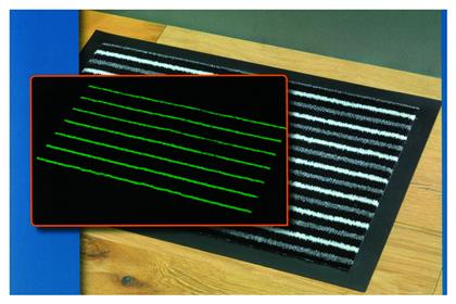 Sdim Αντιολισθητικό Πατάκι Εισόδου Neon Μαύρο 60x80εκ.