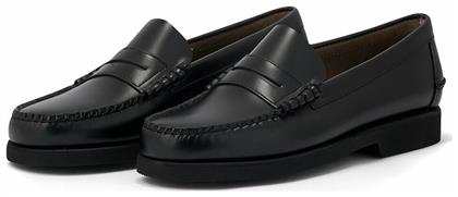 Sebago Dan Polaris Δερμάτινα Ανδρικά Loafers σε Μαύρο Χρώμα