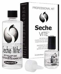 Seche Vite Kit Top Coat για Απλά Βερνίκια Quick Dry 14ml