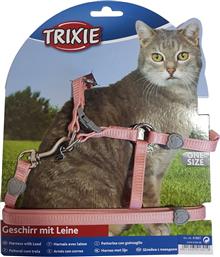 ΣΕΤ ΓΑΤΑΣ TRIXIE HARNESS WITH LEAD 26-37CM ΡΟΖ από το Plus4u