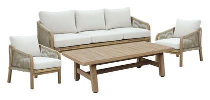 Σετ Σαλονιού 4τμχ Μπεζ 228-000045