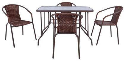 Σετ Τραπεζαρίας 5τμχ Καφέ Ε240,3