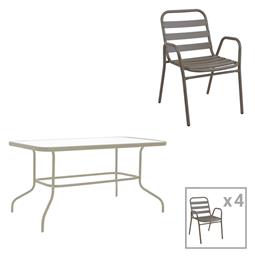 Σετ Τραπεζαρίας 5τμχ Σαμπανιζέ, Φυσική 130-000177