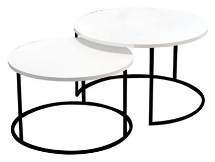 Σετ Ζιγκόν Solme 2τμχ 75x75x40cm Λευκό