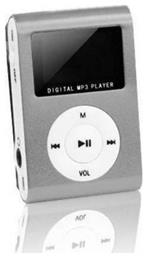 Setty Portable Mini MP3 Player (32GB) με Οθόνη LCD 1'' Ασημί από το e-shop