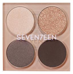 Seventeen Vibrant Eyes Παλέτα με Σκιές Ματιών σε Στερεή Μορφή 08 Grey Secret