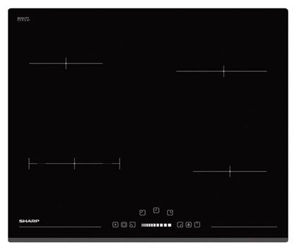 Sharp KH-6V08BS00 Κεραμική Εστία Αυτόνομη με Λειτουργία Κλειδώματος 59x52εκ.