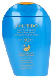 Shiseido Expert Sun Protector Face Αδιάβροχη Αντηλιακή Λοσιόν Προσώπου και Σώματος SPF30 150ml