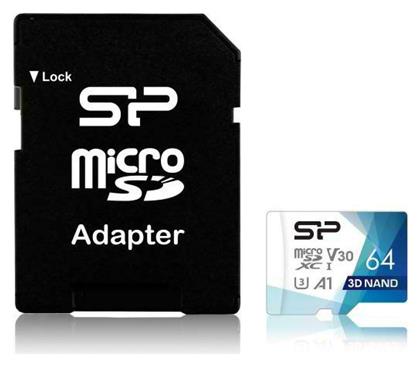 Silicon Power Superior Pro microSDXC 64GB Class 10 U3 V30 A1 UHS-III