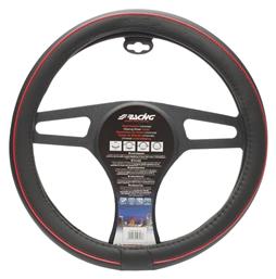 Simoni Racing Κάλυμμα Τιμονιού Αυτοκινήτου Speed με Διάμετρο 37-39εκ. από Δερματίνη Μαύρο