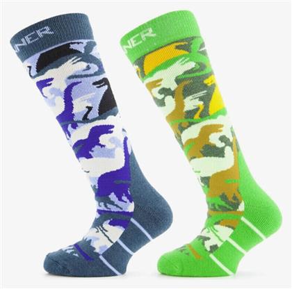 Sinner Παιδικές Κάλτσες Μακριές Blue/green 2 Ζευγάρια