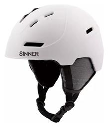 Sinner Silverton Ανδρικό Κράνος για Σκι & Snowboard σε Λευκό Χρώμα