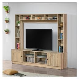 Σύνθετο Σαλονιού Ambera Sonoma Απόχρωση Μ200xΒ40xΥ171.5εκ.