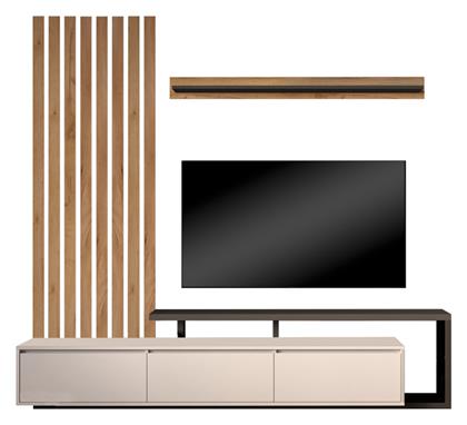 Σύνθετο Σαλονιού Claironse Ανθρακί Μ225xΒ37.6xΥ210εκ.