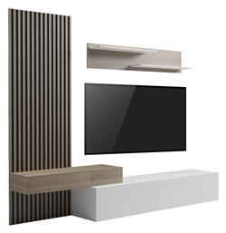 Σύνθετο Σαλονιού Litende Λευκή-sonoma Μ249.4xΒ42.2xΥ199.5εκ.