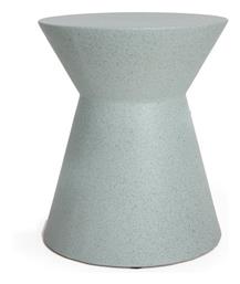 Σκαμπό Εξωτερικού Χώρου από Τσιμέντο Biella Light Blue 35x35x44εκ.