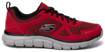 Skechers Bucolo Ανδρικά Αθλητικά Παπούτσια Running Κόκκινα