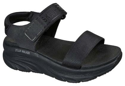 Skechers D´lux Walke Καλοκαιρινές Γυναικείες Πλατφόρμες Μαύρες