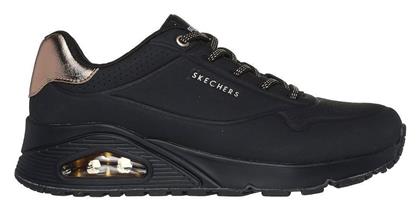 Skechers Γυναικεία Sneakers Black Χρυσό