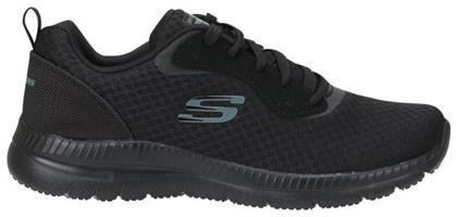 Skechers Mesh Lace Up Γυναικεία Αθλητικά Παπούτσια Running Μαύρα από το Sportcafe