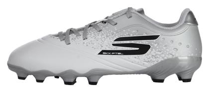 Skechers Παιδικά Ποδοσφαιρικά Παπούτσια με Τάπες Λευκά