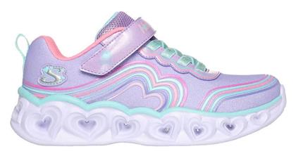 Skechers Παιδικά Sneakers Heart με Φωτάκια Μωβ από το Dpam