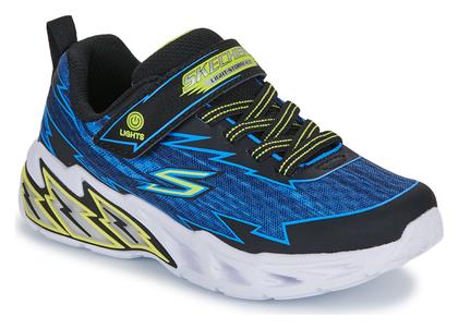 Skechers Παιδικά Sneakers Light Storm 2.0 με Σκρατς & Φωτάκια Μαύρα