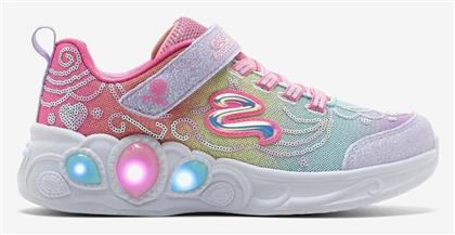 Skechers Παιδικά Sneakers Princess Gore & Strap με Φωτάκια Πολύχρωμα από το Dpam