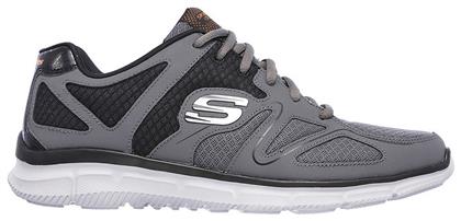 Skechers Satisfaction Ανδρικά Αθλητικά Παπούτσια Running Γκρι