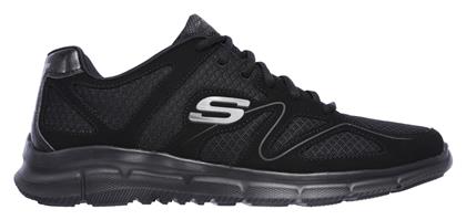 Skechers Satisfaction Ανδρικά Αθλητικά Παπούτσια Running Μαύρα από το Epapoutsia