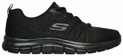 Skechers Track Moulton Ανδρικά Αθλητικά Παπούτσια Running Μαύρα