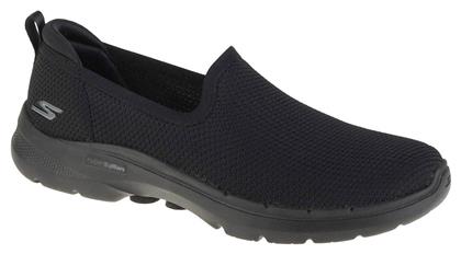 Skechers Walk 6 Clear Virtue Γυναικεία Slip-On Μαύρα