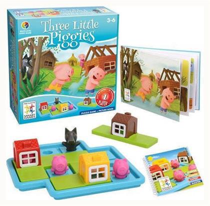 Smart Games Επιτραπέζιο Παιχνίδι Three Little Piggies για 1 Παίκτη 3+ Ετών από το Μεταίχμιο