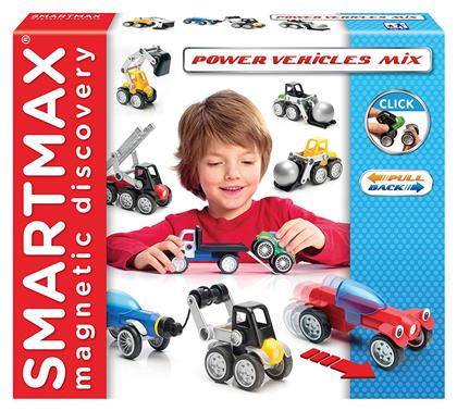 Smartmax Μαγνητικό Παιχνίδι Κατασκευών Power Mix για Παιδιά 3+ Ετών