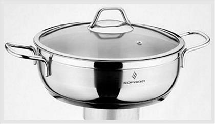 Sofram Soft Ανοξείδωτη Ρηχή Κατσαρόλα