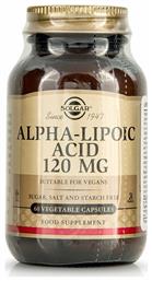 Solgar Alpha Lipoic Acid χωρίς Γλουτένη 120mg 60 φυτικές κάψουλες από το Pharm24