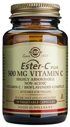 Solgar Ester-C Plus Βιταμίνη για Ενέργεια & Ανοσοποιητικό 500mg 50 φυτικές κάψουλες